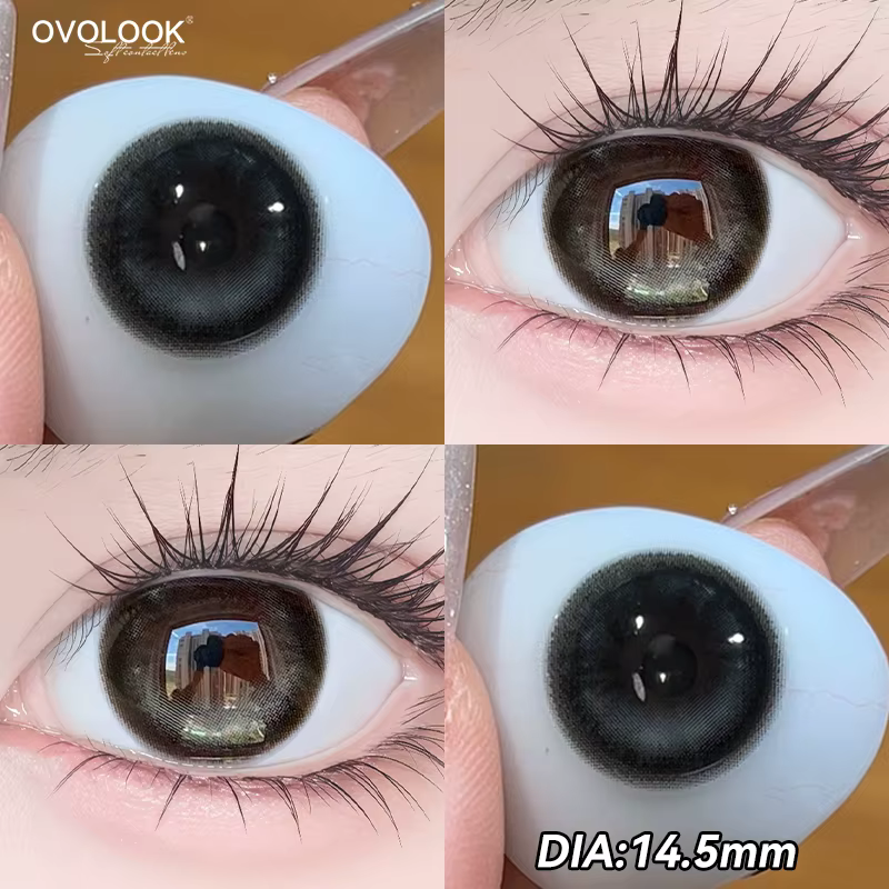 1Pair lentilles de contact à motifs uniques pour les yeux Cosplay