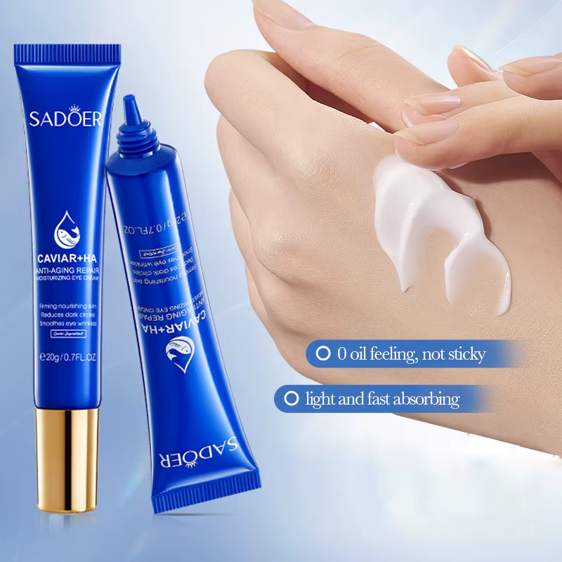 SADOER Caviar acide hyaluronique crème pour les yeux Anti cernes élimination