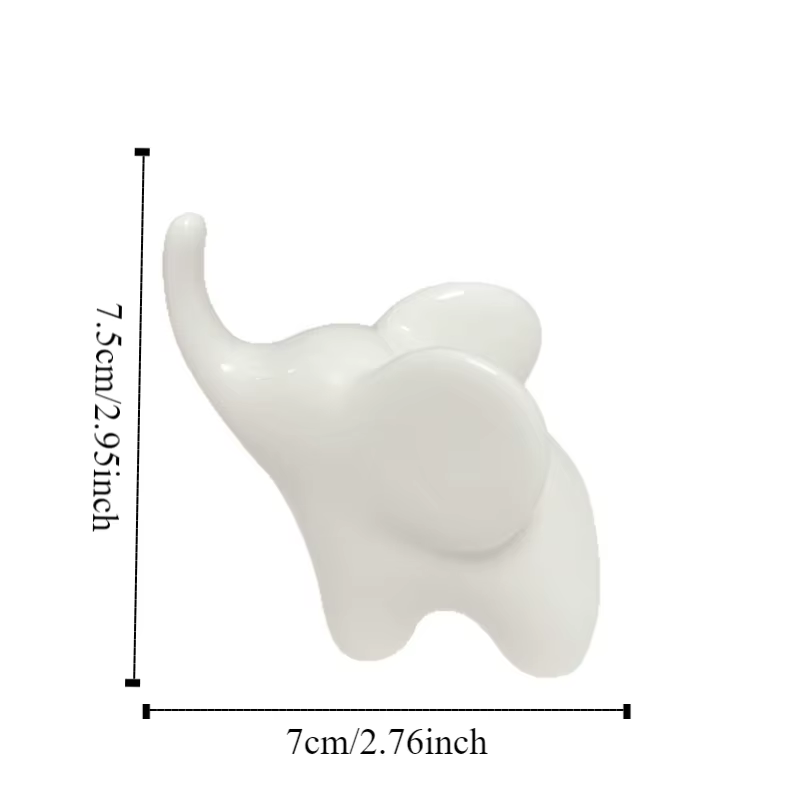 Modèle artisanal en céramique d'éléphant de Style de luxe, ornements d'art moderne, Figurines d'éléphant simulées, à collectionner, faites à la main