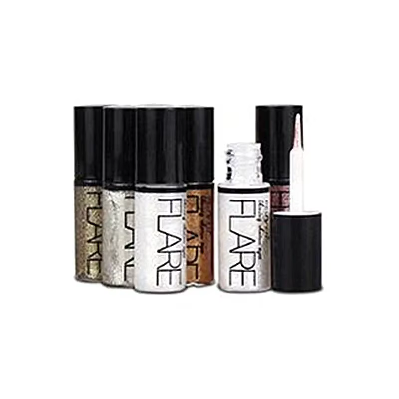 Professionnel nouveau brillant Eye Liners cosmétiques pour femmes Pigment argent Rose or couleur liquide paillettes Eyeliner maquillage beauté