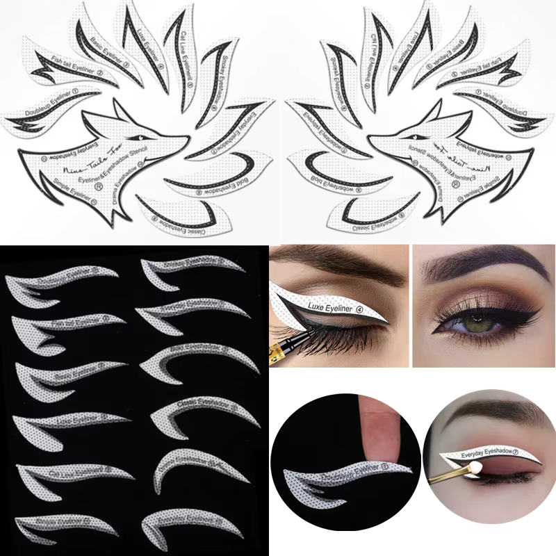 Sourcils ombre à paupières modèle de maquillage outil pochoirs