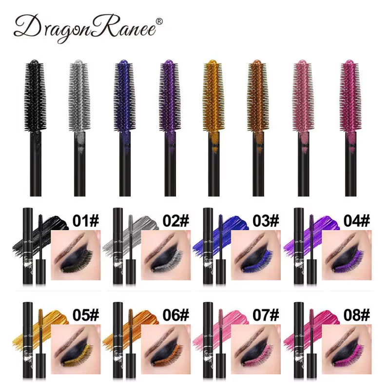 Mascara coloré imperméable à l'eau