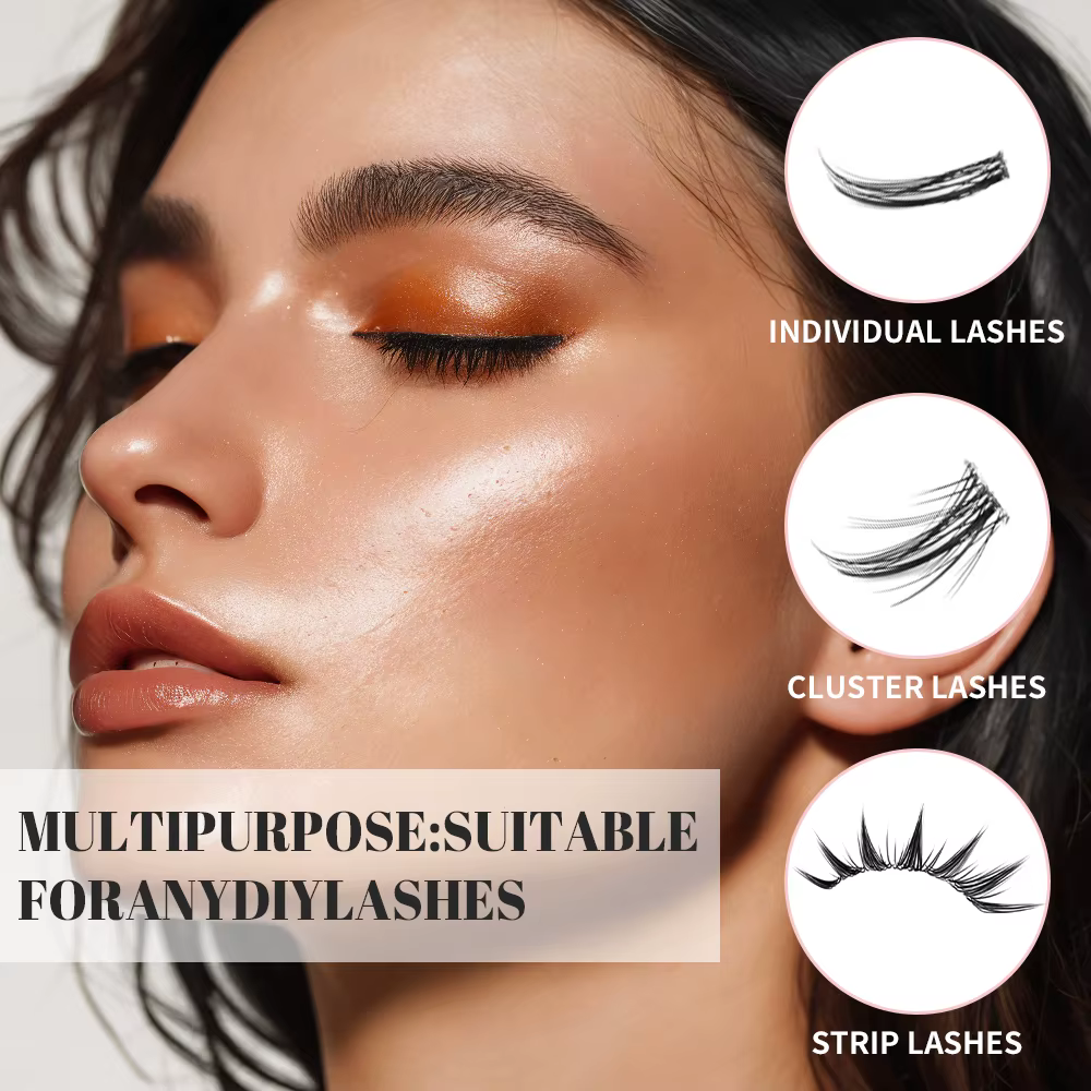 Colle adhésive 2 en 1 pour extensions de cils