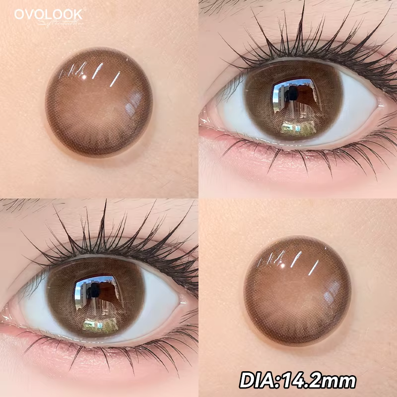 2pcs lentilles de Contact de couleur arc-en-ciel pour les yeux