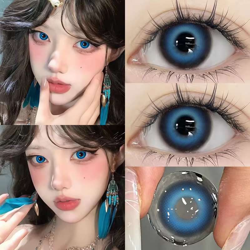 KSSEYE 1 paire de lentilles colorées pour les yeux avec dioptries Prescription