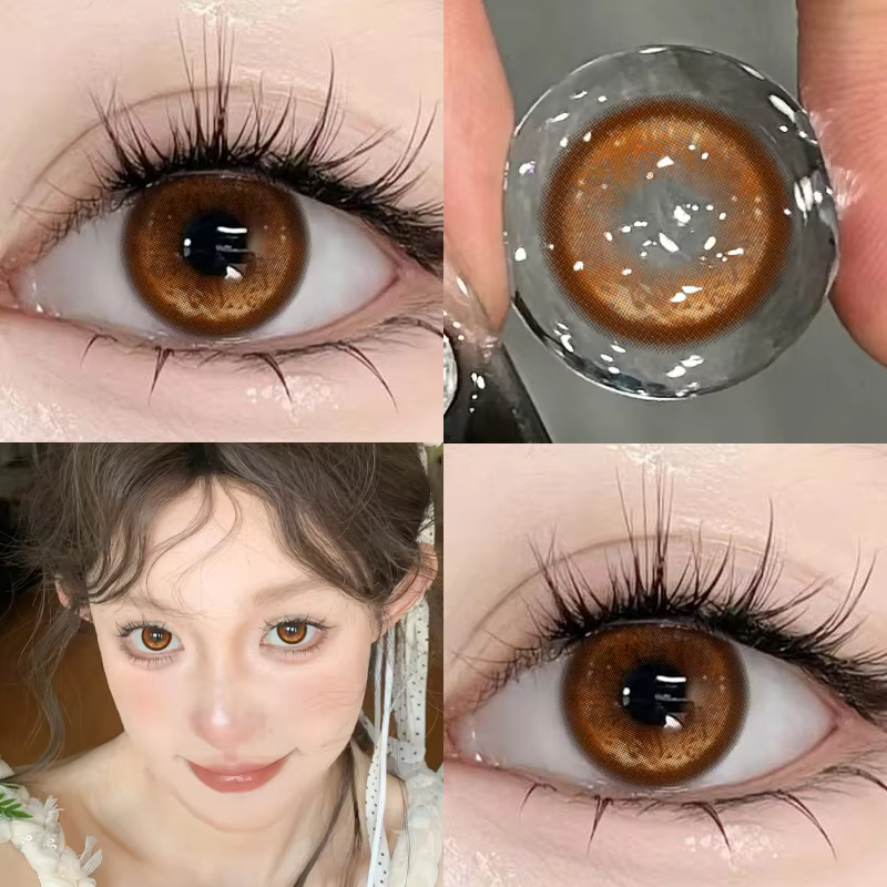 Mill Creek nouvelles lentilles pour les yeux brunes 1 paire