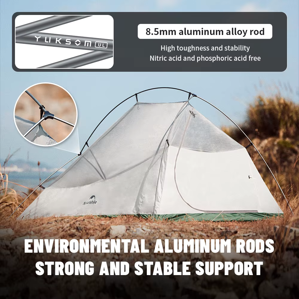 Naturehike – tente ultralégère à Base de nuage, imperméable, grand Foyer, abri, voyage, Portable pour 1 à 2 personnes, nouvelle collection 2024