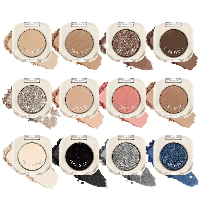 Palette de fards à paupières – Couleurs nues mates et scintillantes