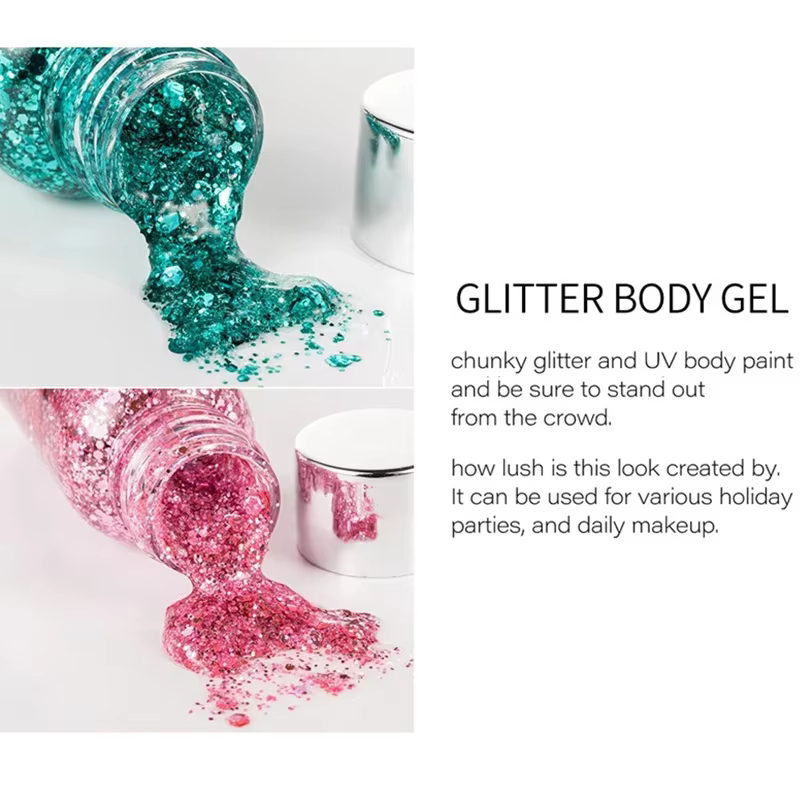 Gel à paillettes pour les yeux