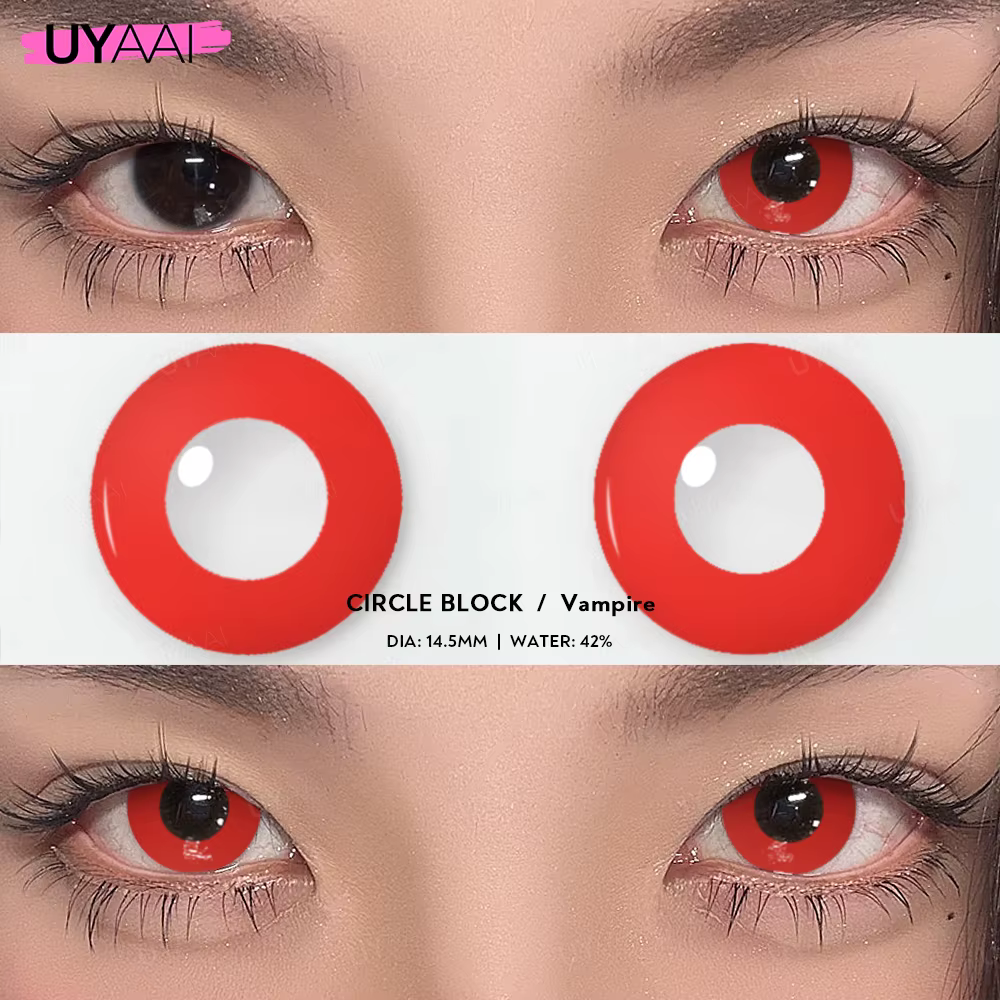 UYAAI 1 paire yeux de chat lentilles folles