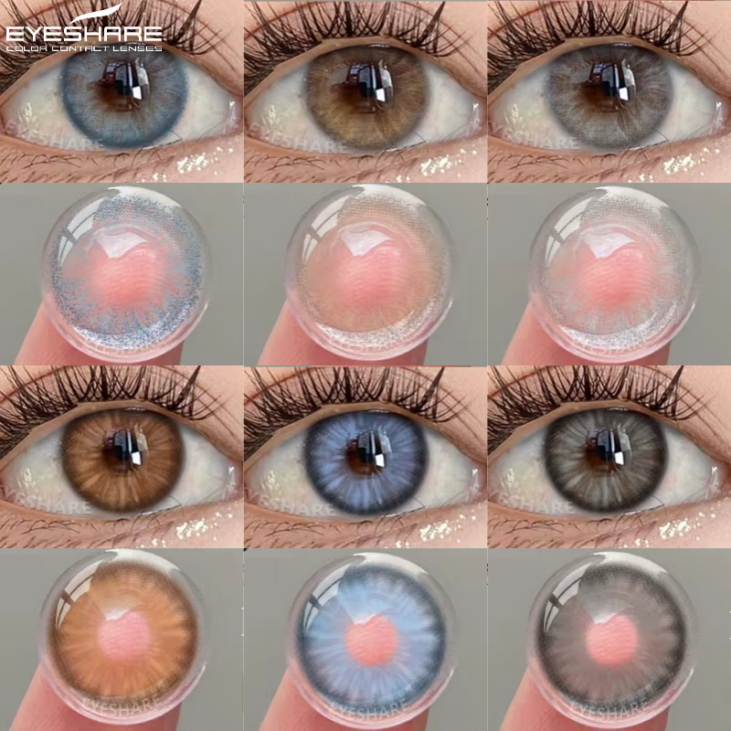 EYESHARE Lentilles de contact colorées pour élèves grises