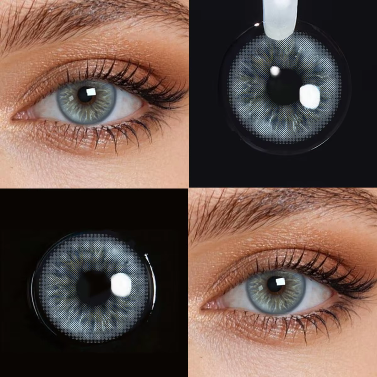 Lentilles de contact colorées bleues Lalens 14
