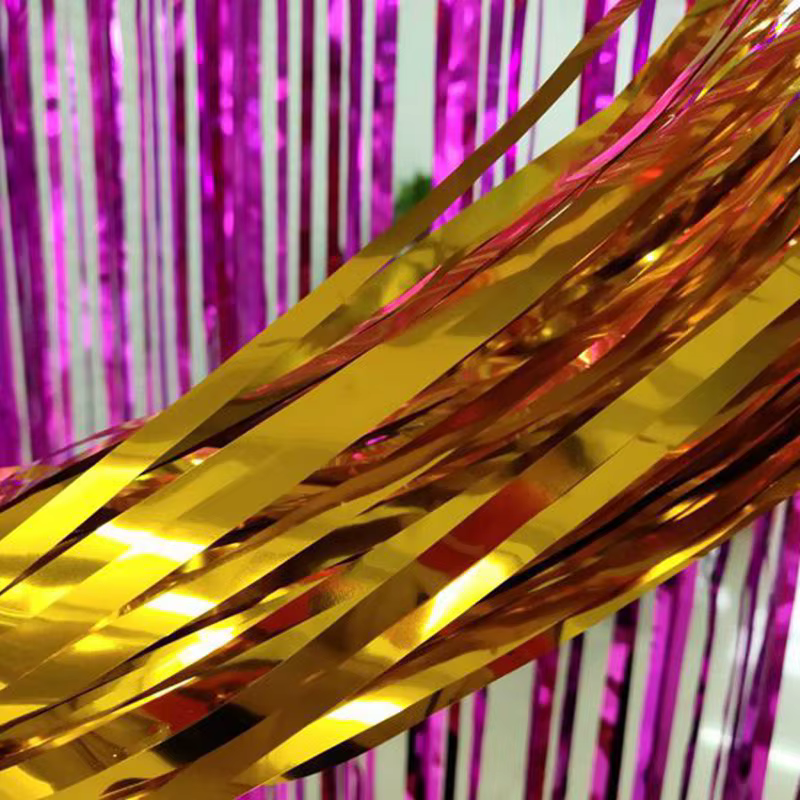 Rideau mural à franges en aluminium, 2/3M, décoration de fête de mariage, à paillettes, pour enterrement de vie de jeune fille, rideau mural d'anniversaire, réception-cadeau pour bébé