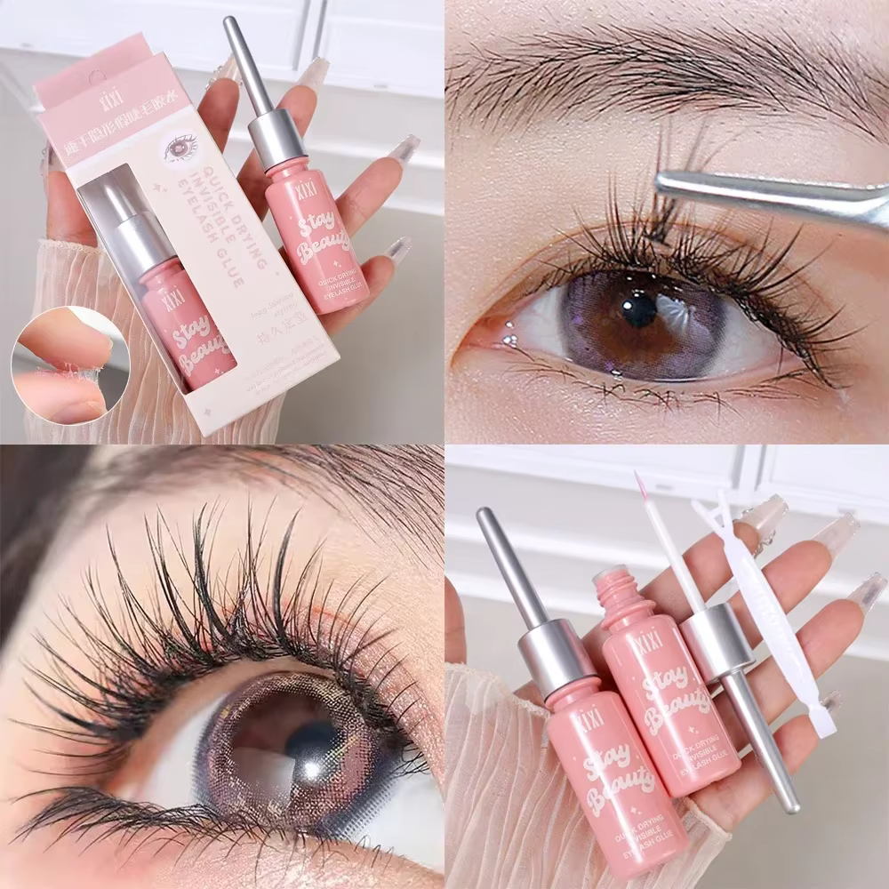 Colle à faux-cils invisible à séchage rapide