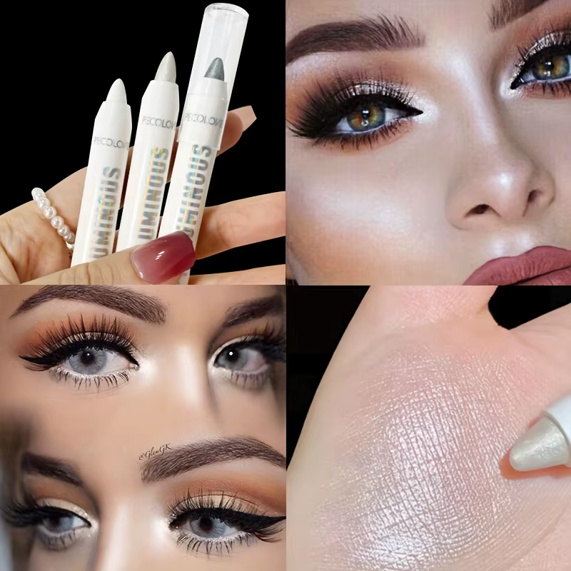 Crayon surligneur de fard à paupières à paillettes longue durée pour le maquillage des yeux – imperméable