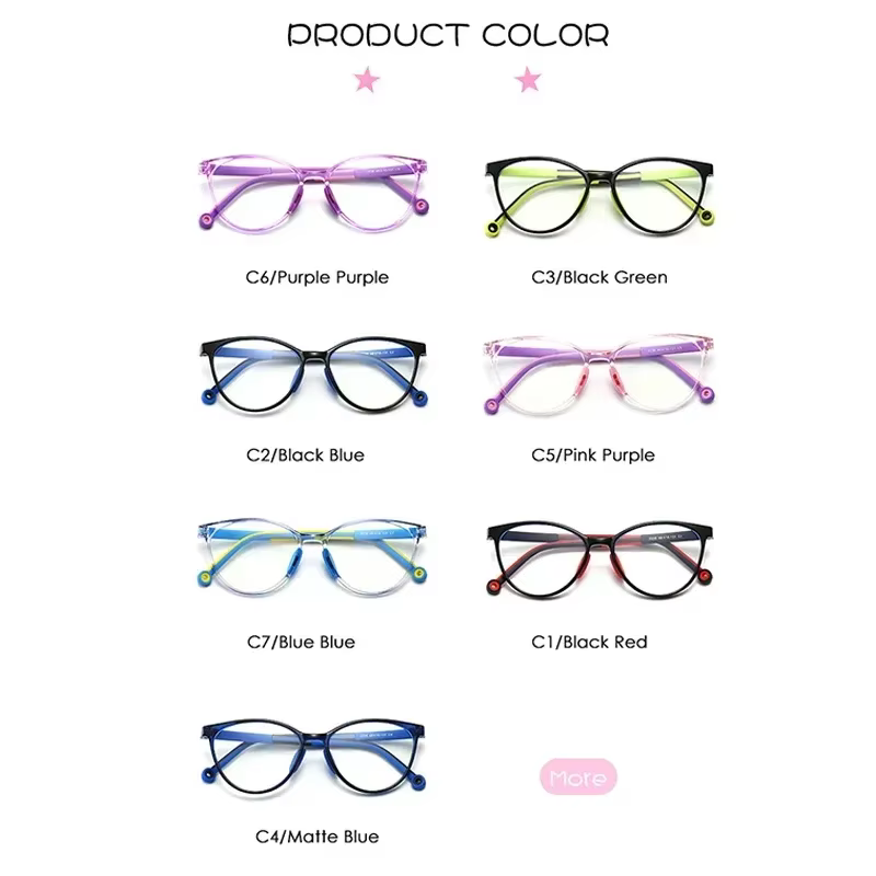 Lunettes bloquant la lumière bleue pour enfants, lunettes d'ordinateur, monture TR90, lentille transparente, pour fille et garçon, jeux vidéo, lunettes de sécurité pour enfants