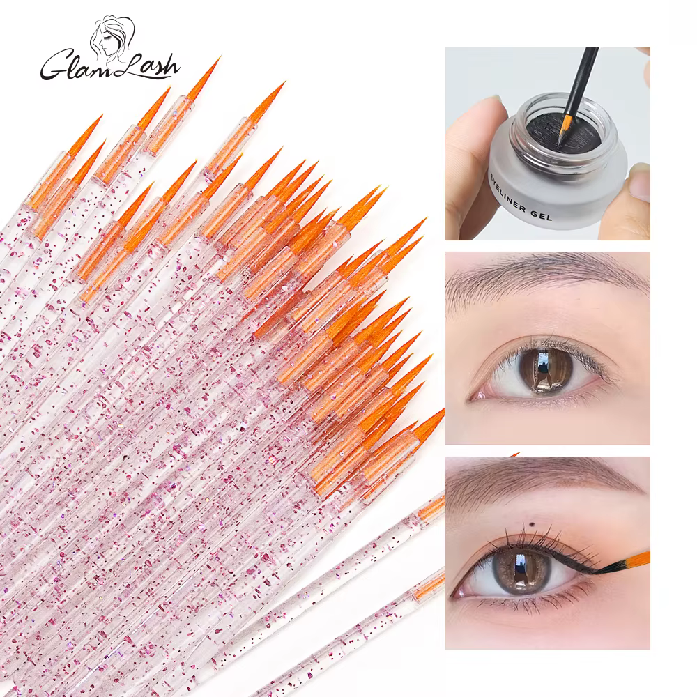 GLAMLASH 50 pièces brosse Eyeliner jetable ombre à paupières