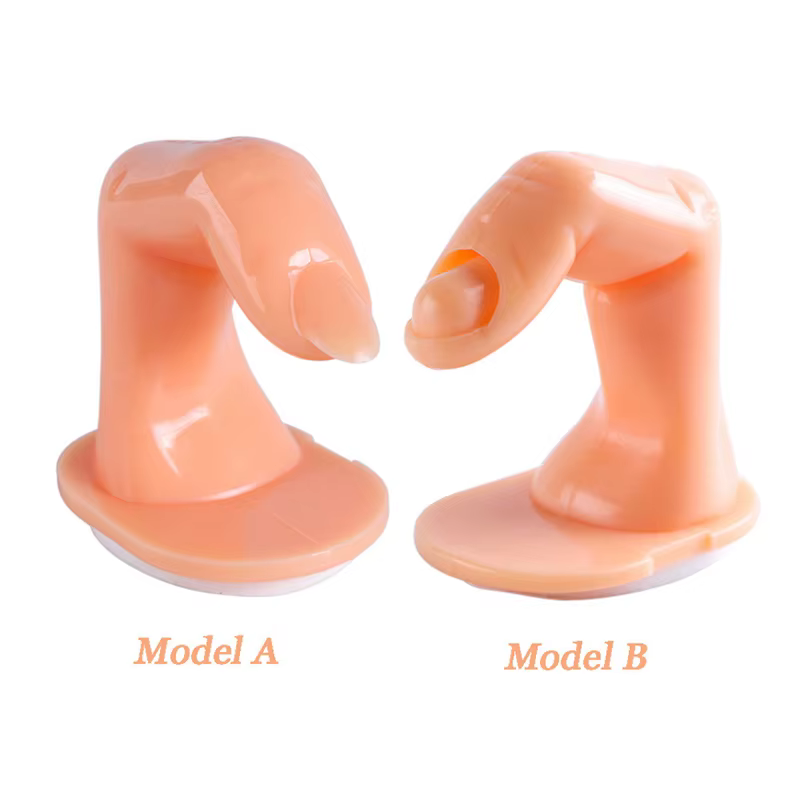 1/5 pièces faux doigt outil de pratique des ongles manucure faux ongles formation doigt presse sur ongles en plastique Flexible manucure outils de bricolage