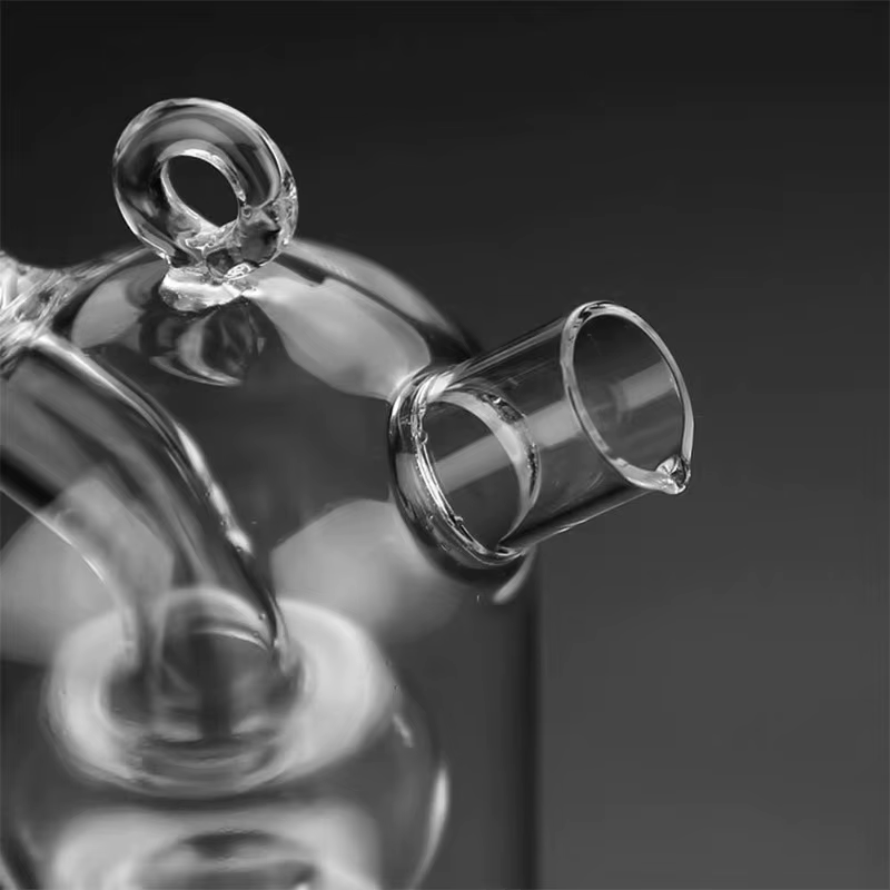 Sauce huile vinaigre bouteille en verre condiments assaisonnement scellé cuisine bouteilles de rangement pots outils de cuisine 2-en-1 Double couche bouteille