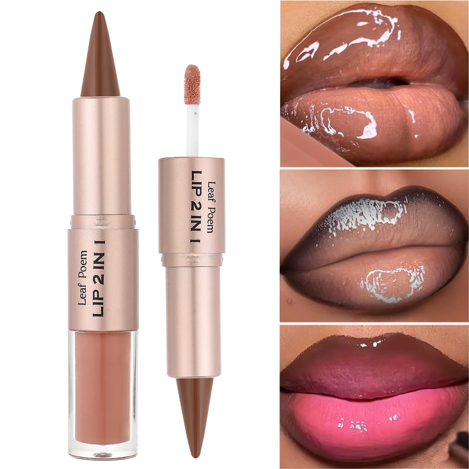 Crayon de Contour conique noir et marron