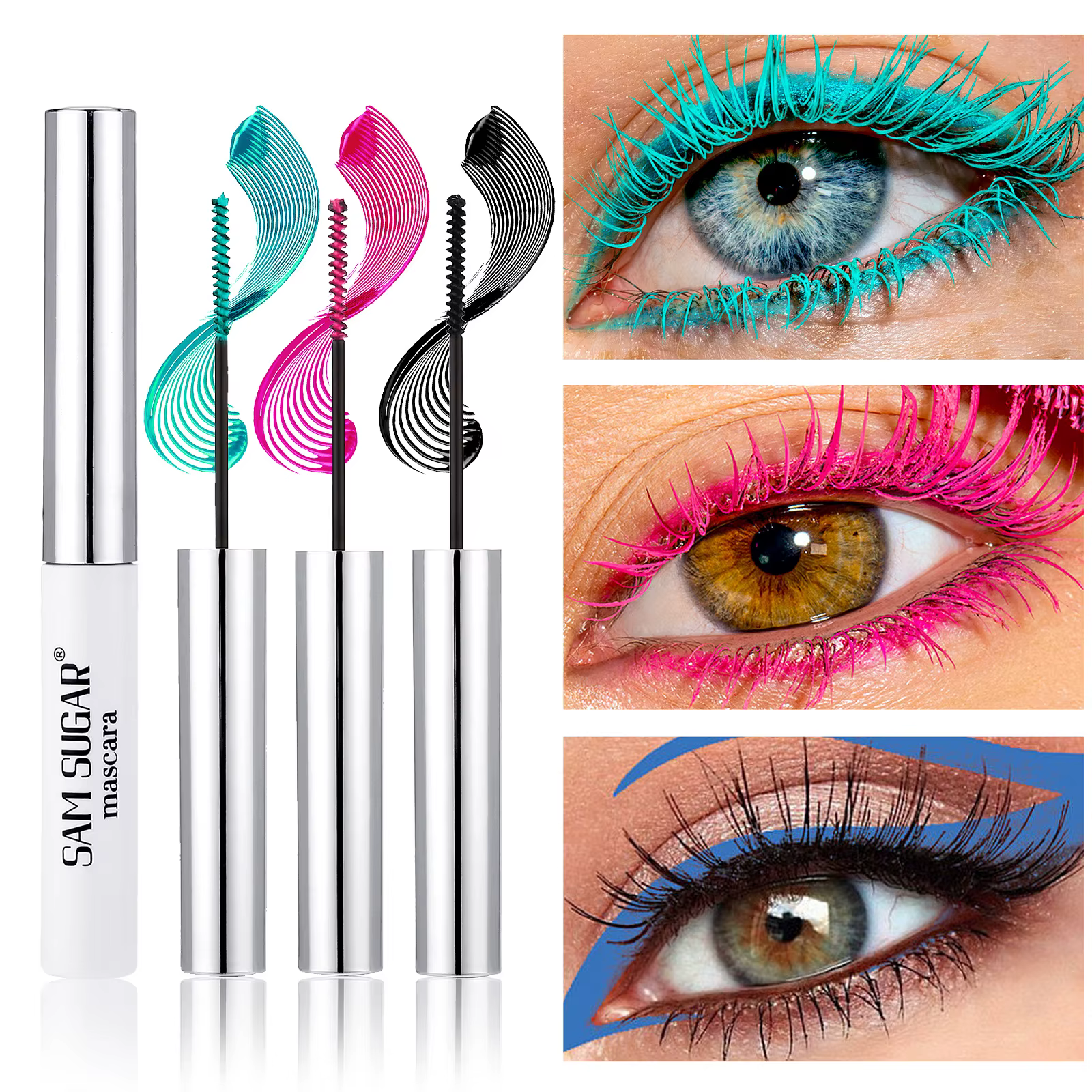 Mascara à friser coloré