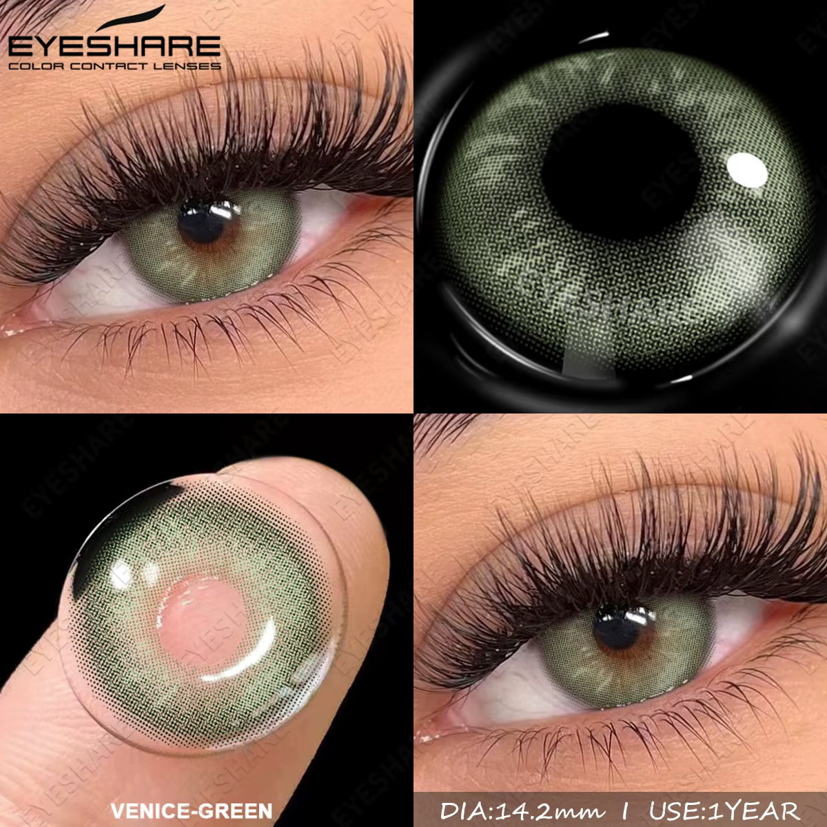 EYESHARE 2 pièces lentilles de Contact de couleur pour les yeux