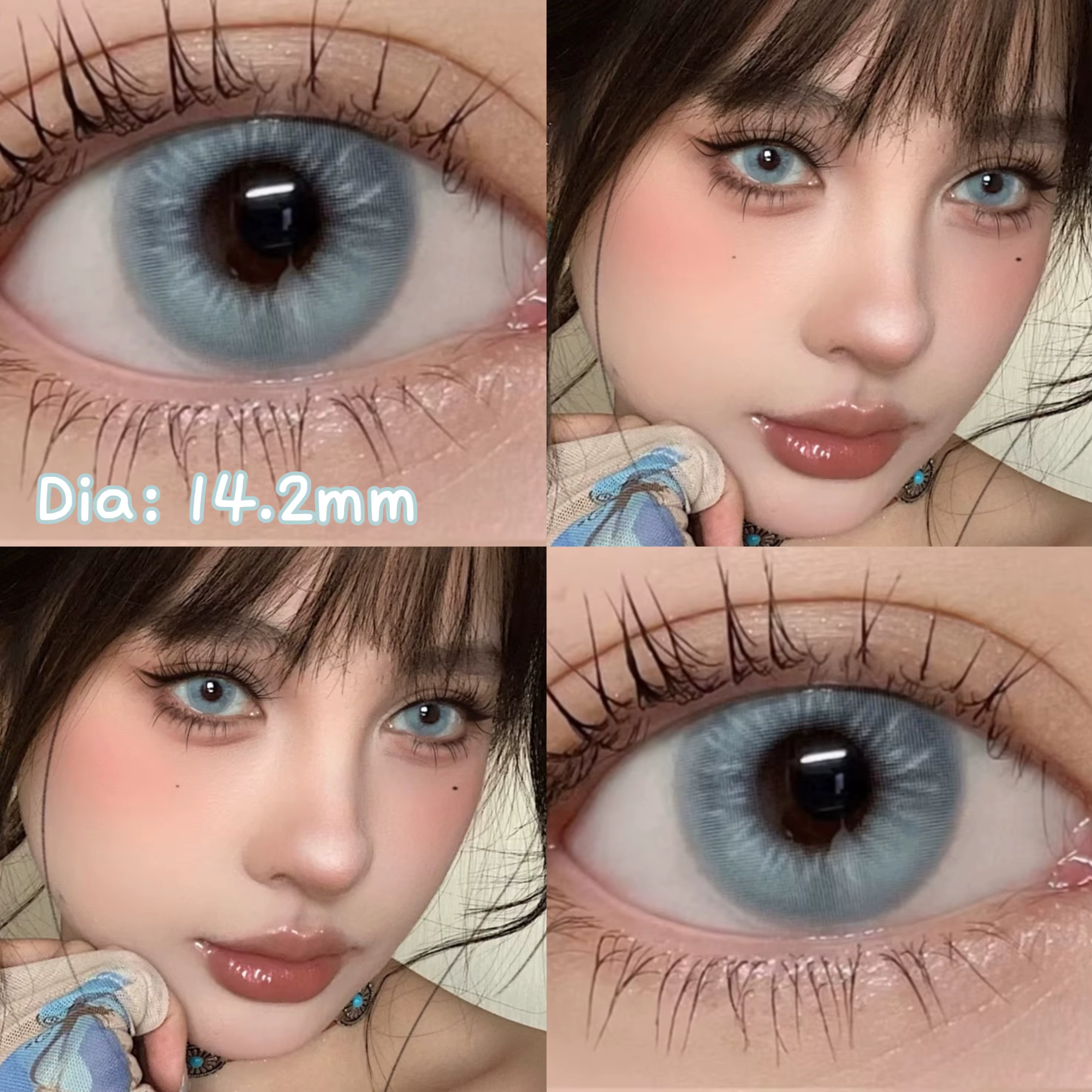 OVOLOOK 1 paire (2 pièces) de grandes lentilles noires pour les yeux