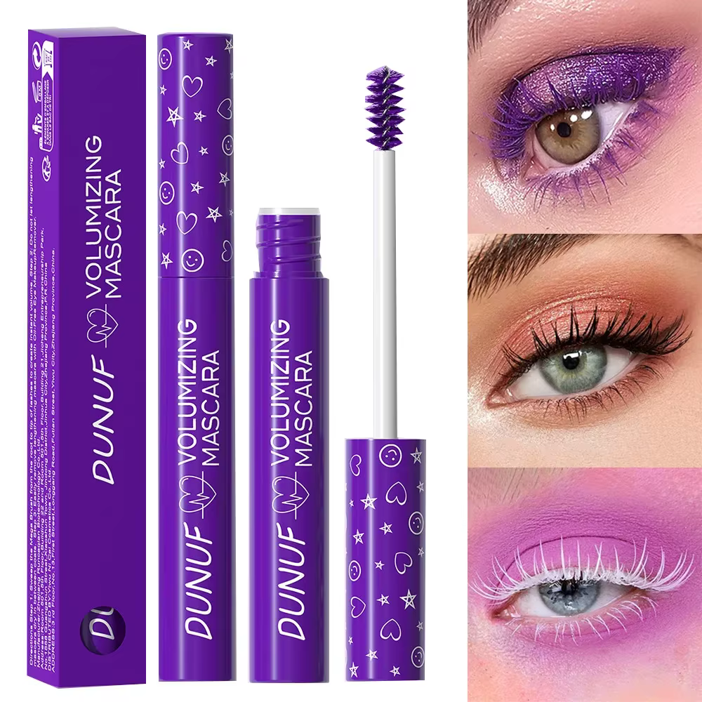 Mascara à cils violet vert