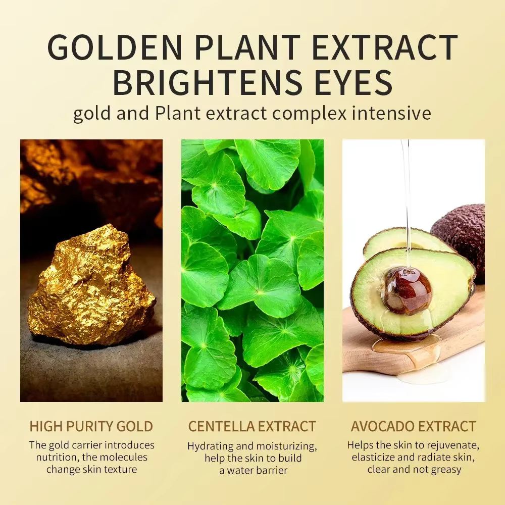 Masque pour les yeux avocat or