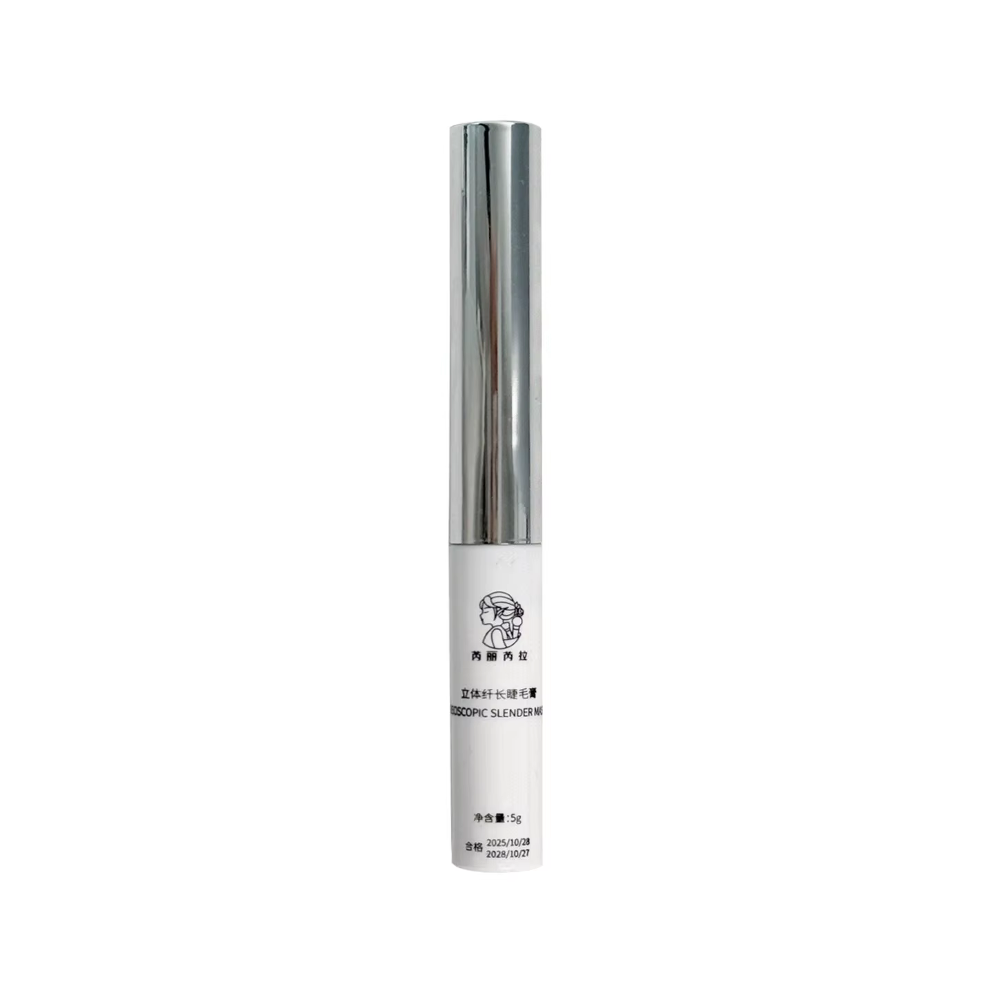Mascara blanc pour cils bouclés et longs