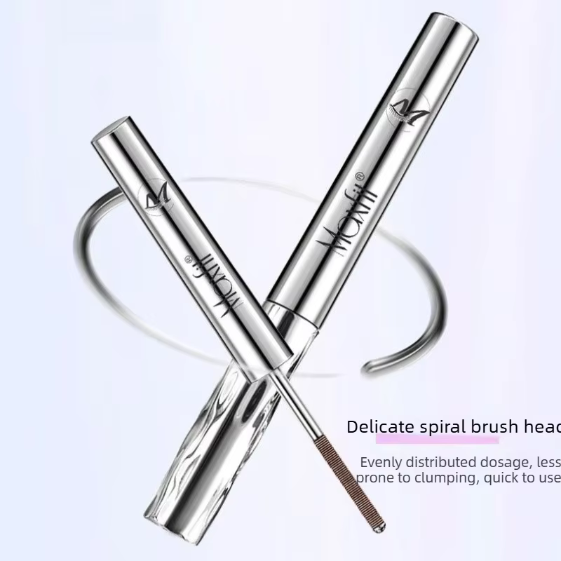 Mascara à tête de brosse spirale imperméable - Tube en acier