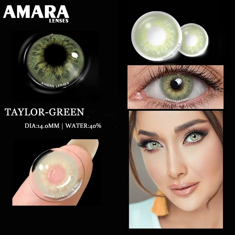 AMARA lentilles de contact de couleur verte naturelle pour les yeux