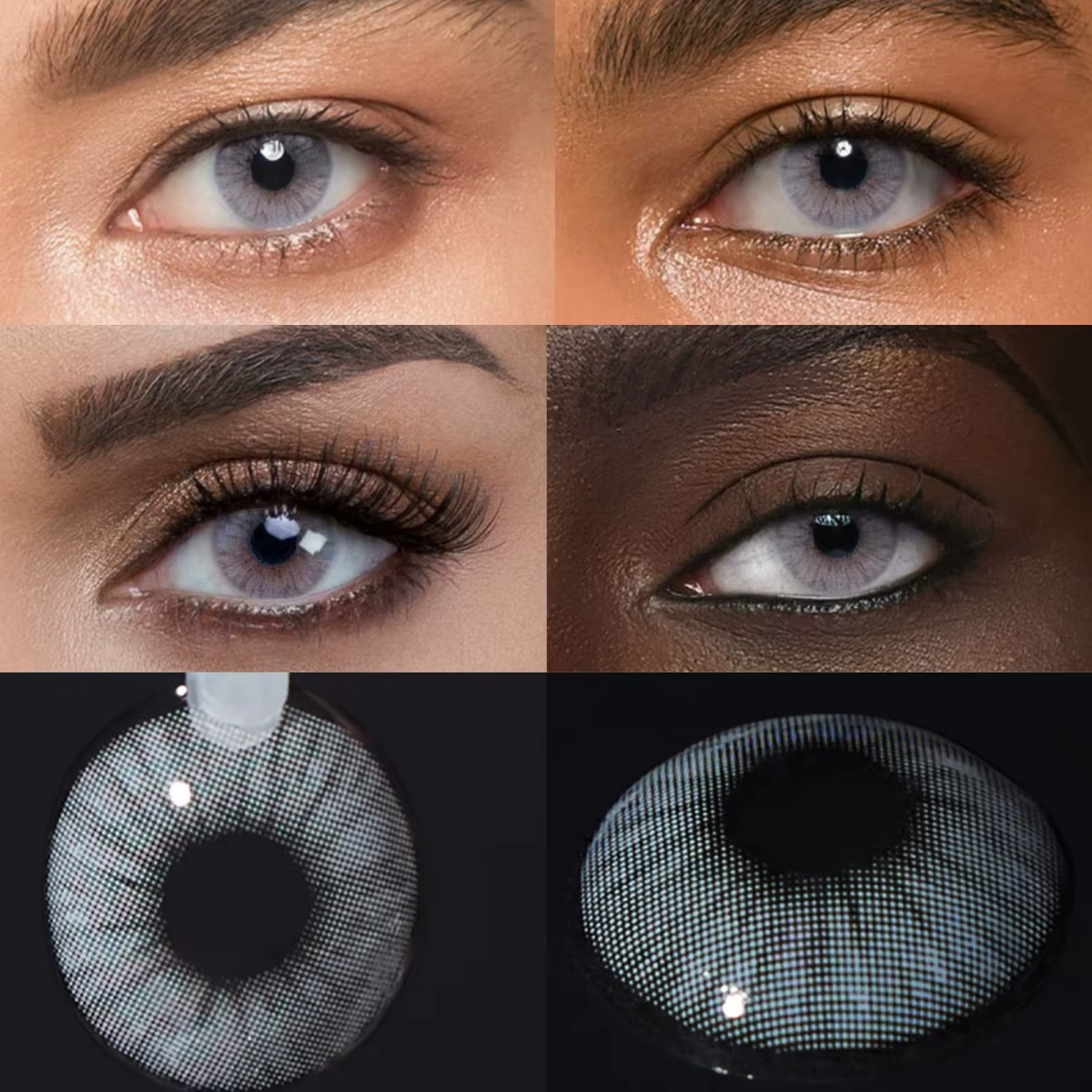 VISUASHOW Lentilles de contact colorées à usage semi-annuel pour maquillage quotidien