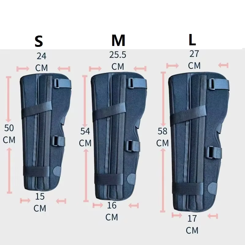 Attelle pour membre inférieur (cuisse, tibia et fibule), attelle pour pied tombant, support articulaire, sangle de soutien du mollet, fixateur de ligaments pour fracture et luxation de la cheville