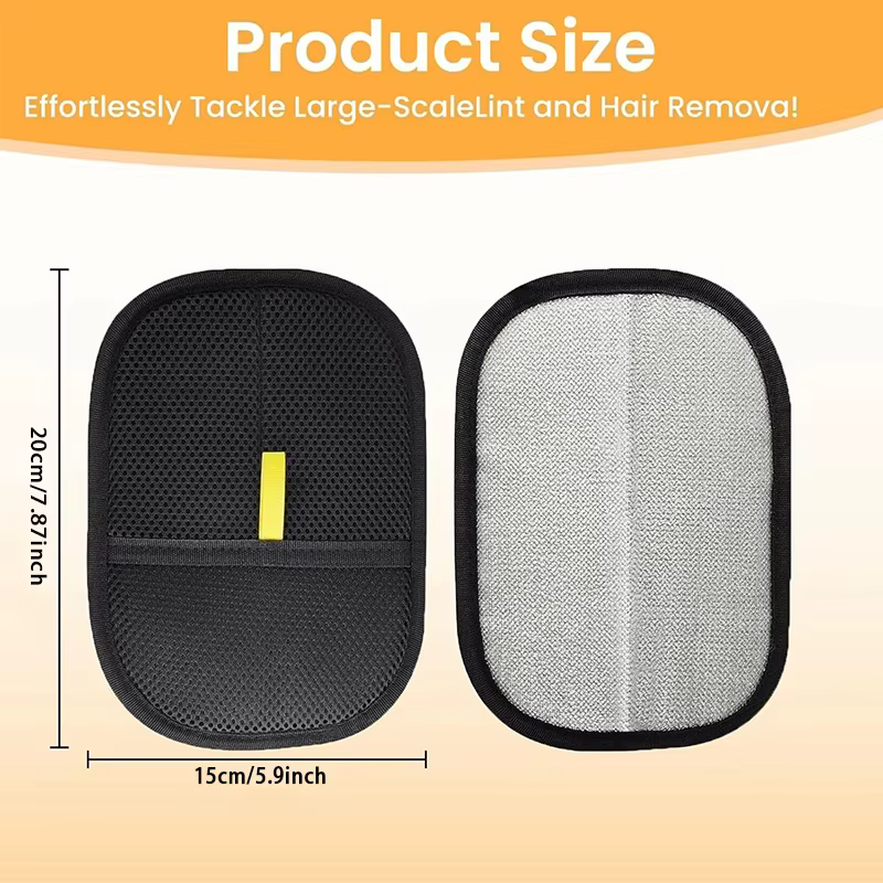 Gant d'épilation pour animaux de compagnie, gants d'épilation électrostatiques Double face, brosse dépoussiérante réutilisable et lavable pour chien et chat