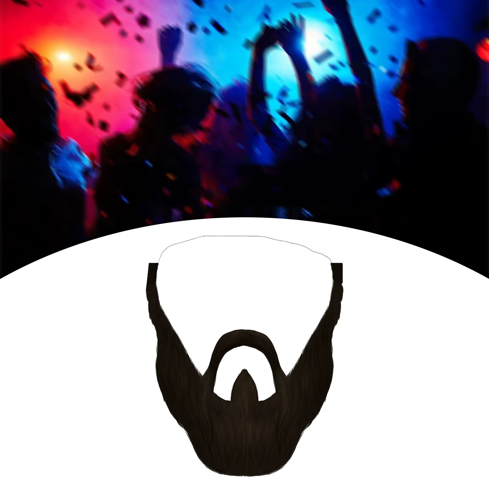 Fausse barbe, fausses moustaches pour fête costumée, barbe en flanelle pour maquillage et déguisement, fausse barbe de mascarade pour femmes et hommes, poils faciaux, moustaches