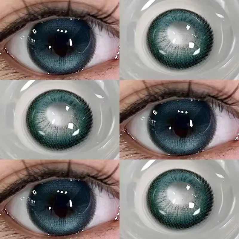 1 paire de lentilles de Contact bleues