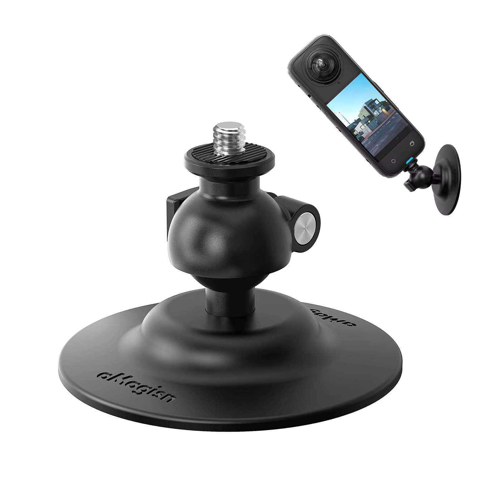 Base universelle flexible à tête sphérique avec connecteur 1/4 pour accessoires de caméra sportive Insta360 X4