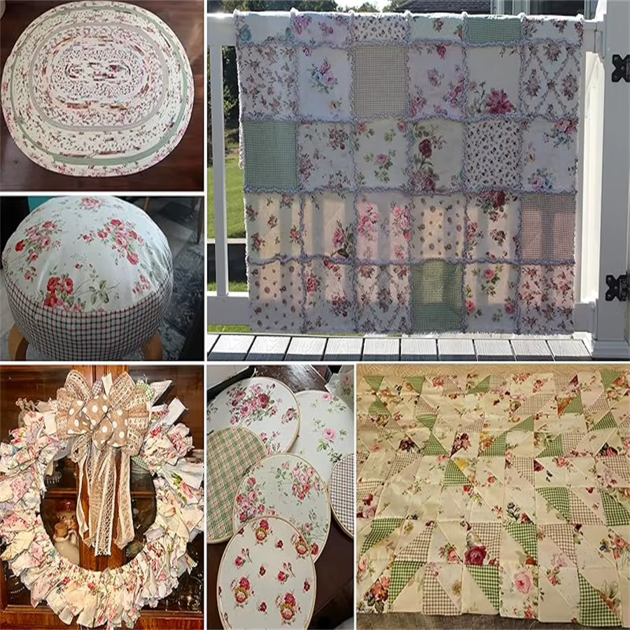 Tissu pour quilting Gap 42 bandes 6,35 cm x 50 cm - Tissu pour quilting et couture - Quilt pré-coupé (Fleur)