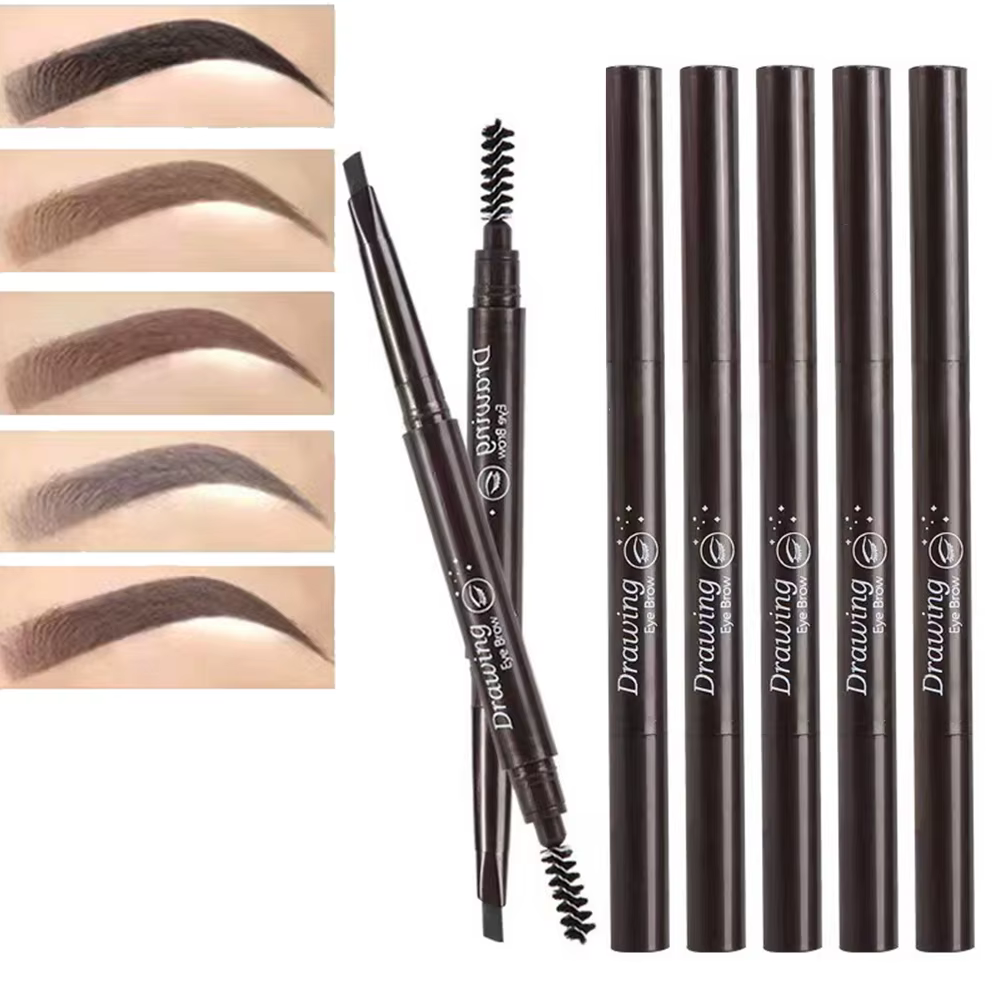 Crayon à sourcils imperméable à Double tête extrêmement fin