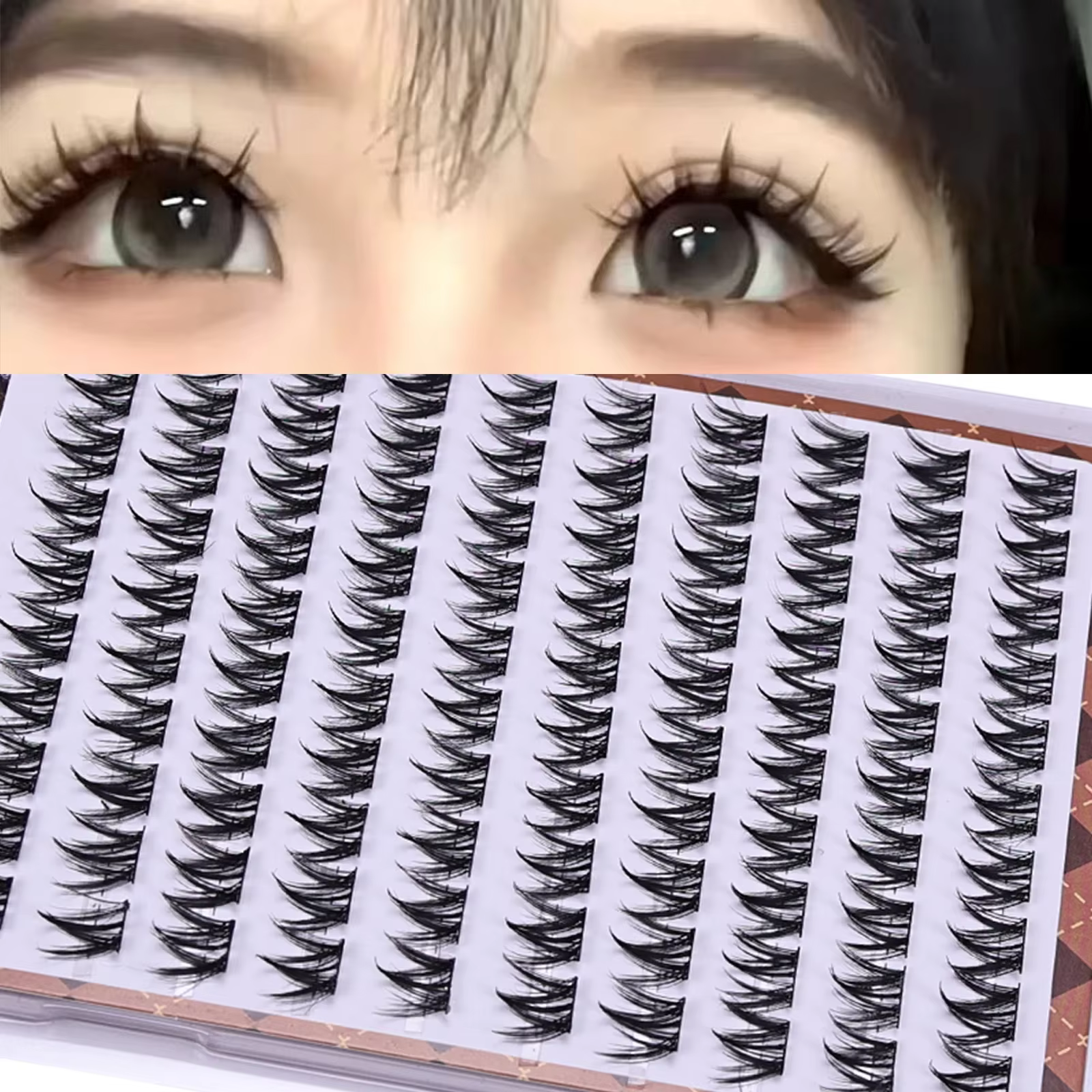Faux-cils auto-adhésifs sans colle