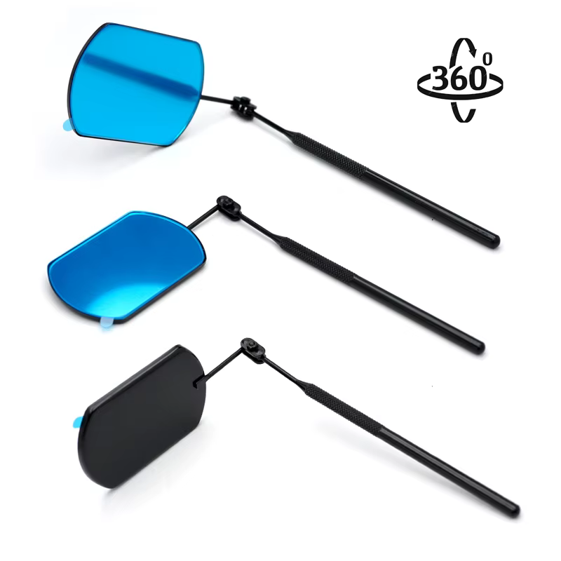 Miroir d'Inspection de Cils en Acier Inoxydable Rotatif à 360 °, Extension de Cils pour le Maquillage des Yeux, Nouveauté