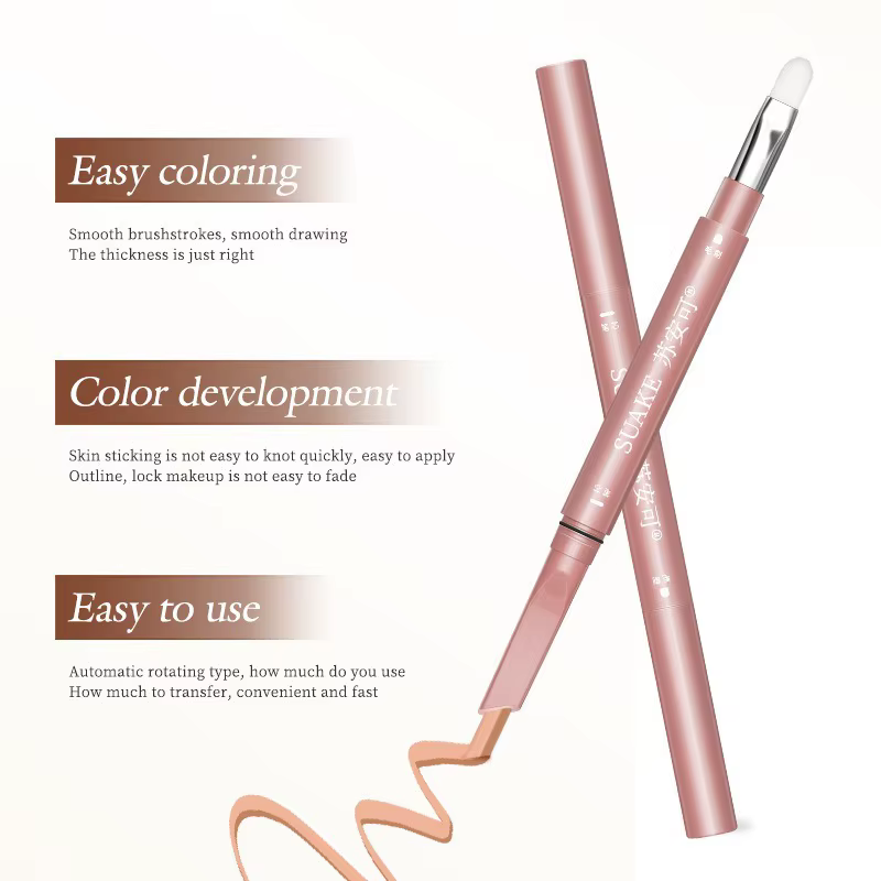 Crayon illuminateur Aegyo Sal waterproof naturel double couleur pour les yeux, effet « silkworm », contour et highlighter pour le maquillage des yeux
