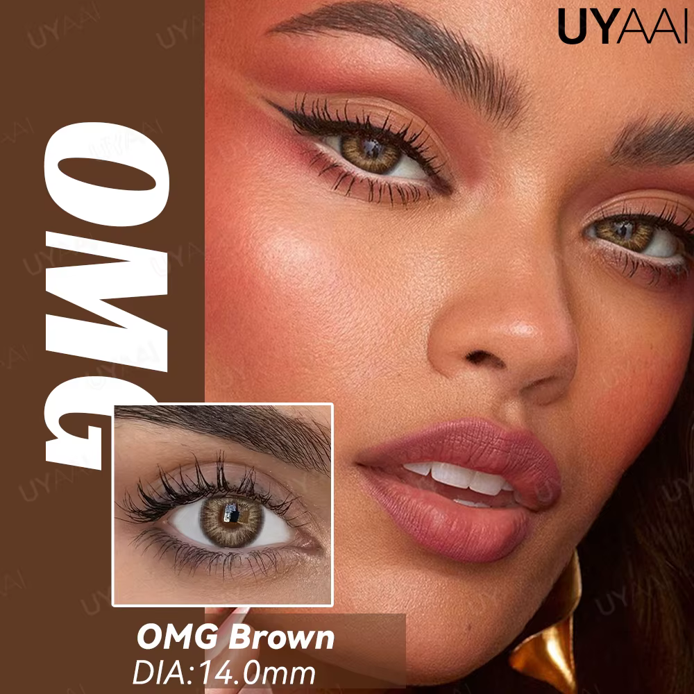 UYAAI élèves colorés pour les yeux gris aspect naturel Contacts