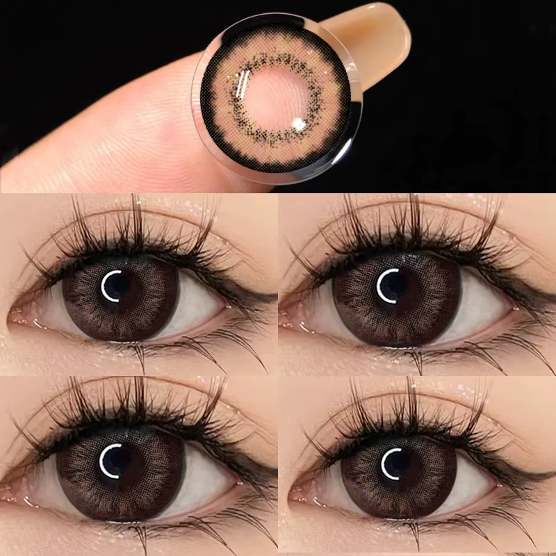 1 paire de lentilles de Contact de couleur pour les yeux