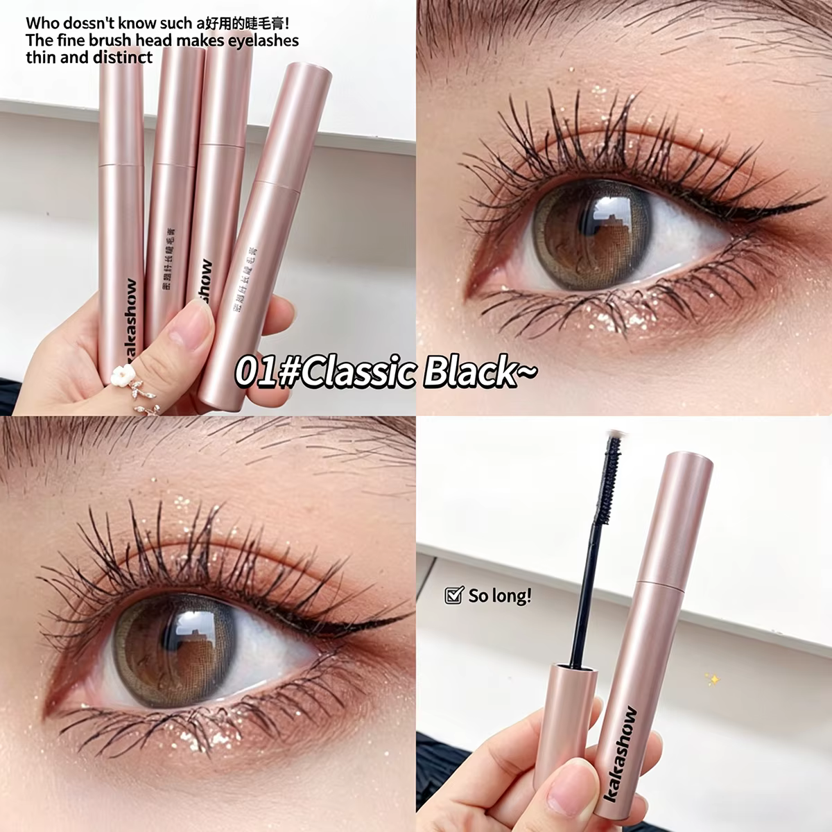 Mascara recourbant longue tenue