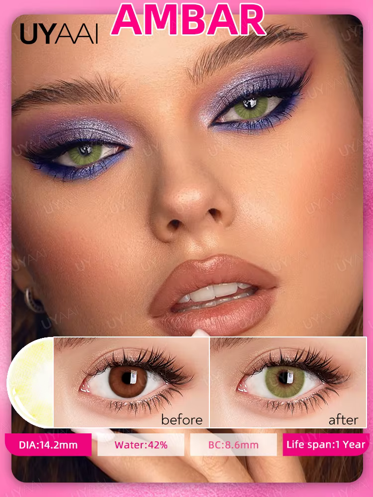 UYAAI lentilles de couleur naturelle yeux