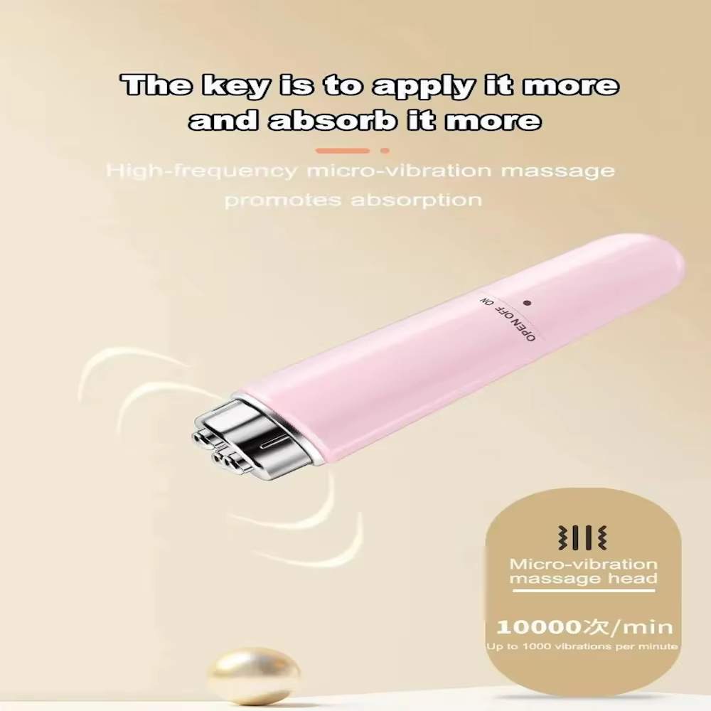 Masseur oculaire électrique revitalisant - Outil de beauté à micro-vibration | Réduit les cernes