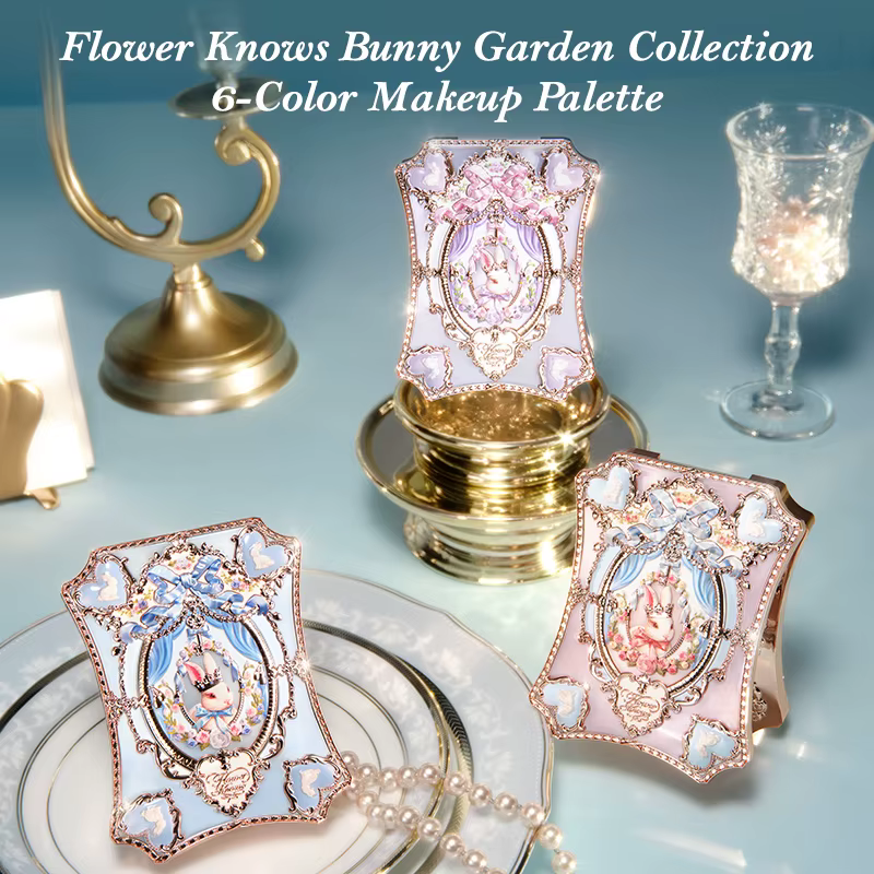 Palette de fards à paupières Flower Knows Bunny Garden 6 couleurs