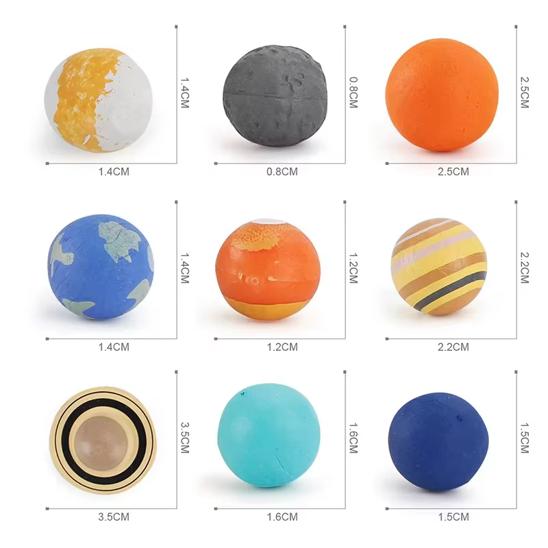 Simulation du système solaire, système planète cosmique, figurines de l'univers de la terre, matériel pédagogique, jouets éducatifs scientifiques